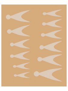  Almond Molds - Stencils for French manicure on top forms (12 pcs/set)